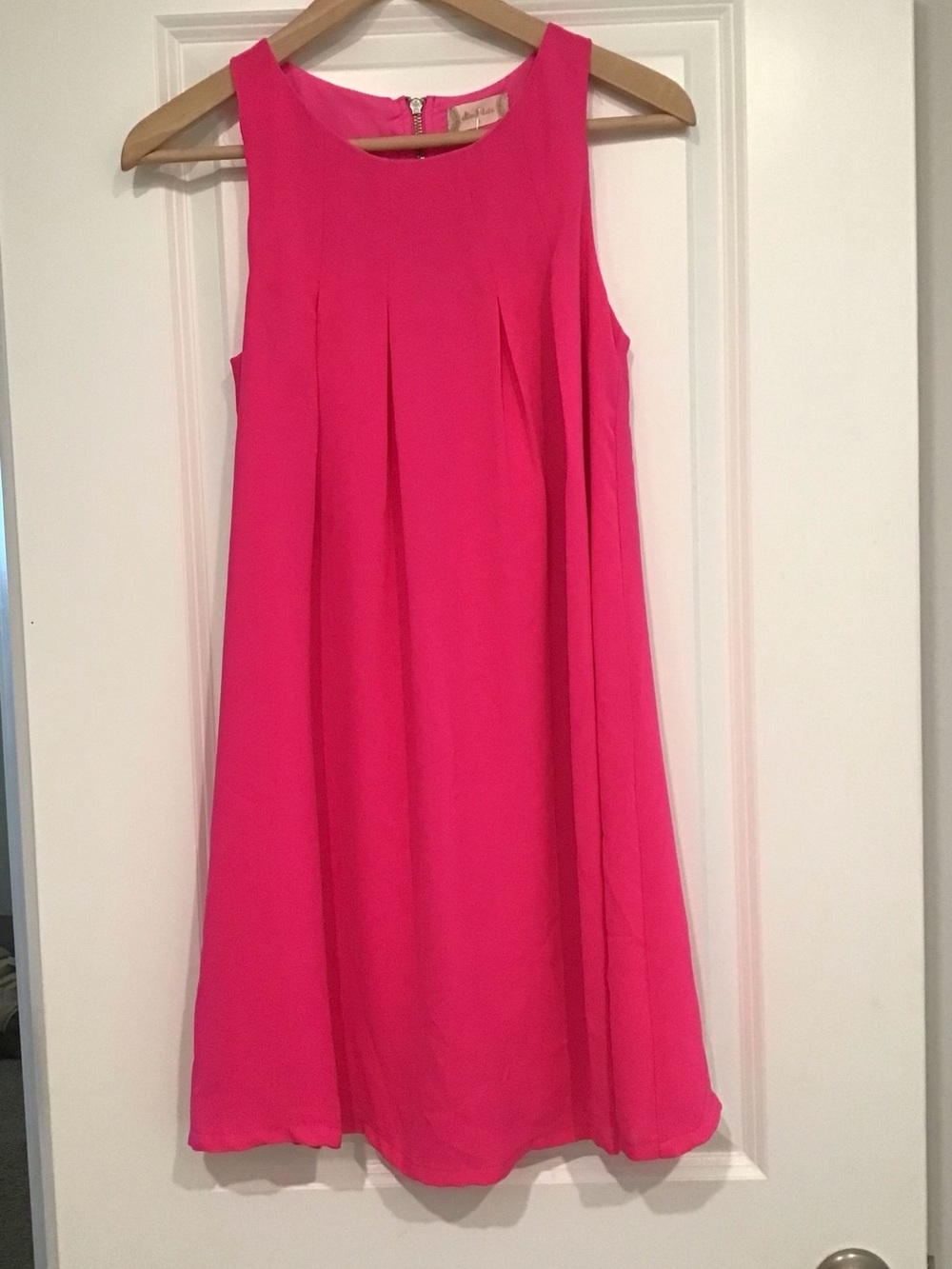 Altar'd State Bright Hot Pink Sleeveless A-Line Dress